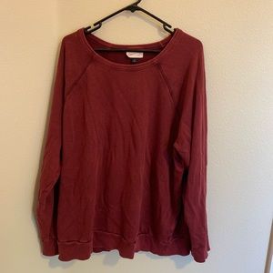 Unworn Sweater- Burgandy